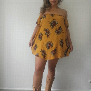Lira Floral Flowy Boho Tunic Dress Top